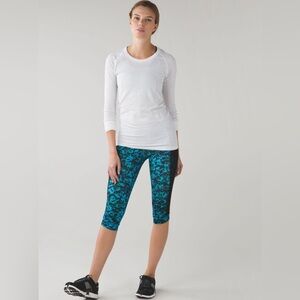 Lululemon Stop At Nothing Crop *Full-On Luxtreme size 6